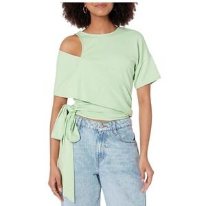 The Drop Jalisae Vaughn Quiet‎ Green Wrap Style Cutout SS Top XXL B0C84YJNZJ